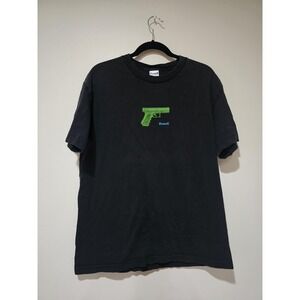 FUCT Shirt Mens Large Black Gun Pistol Logo Graphic Tee T-Shirt Streetwear